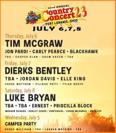42nd Annual Country Concert 23' -Fort Loramie, Ohio @ Country Concert